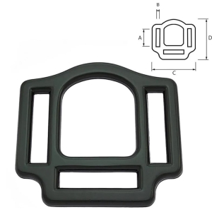 halsterrring 25/3  zwart